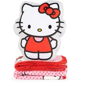 Hello Kitty Pillow and Throw Set, 40 × 50